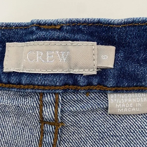 J. Crew High Rise Raw Hem Denim Shorts Sz 6 - Picture 4 of 4